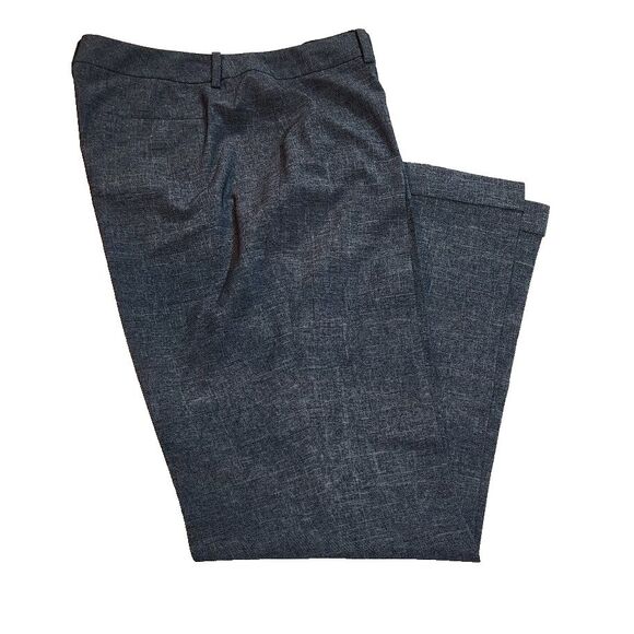 Tahari Pants - Tahari Charcoal Grey Women's Cuffed Dress Pants Size 10 Flat Front Boot Cut